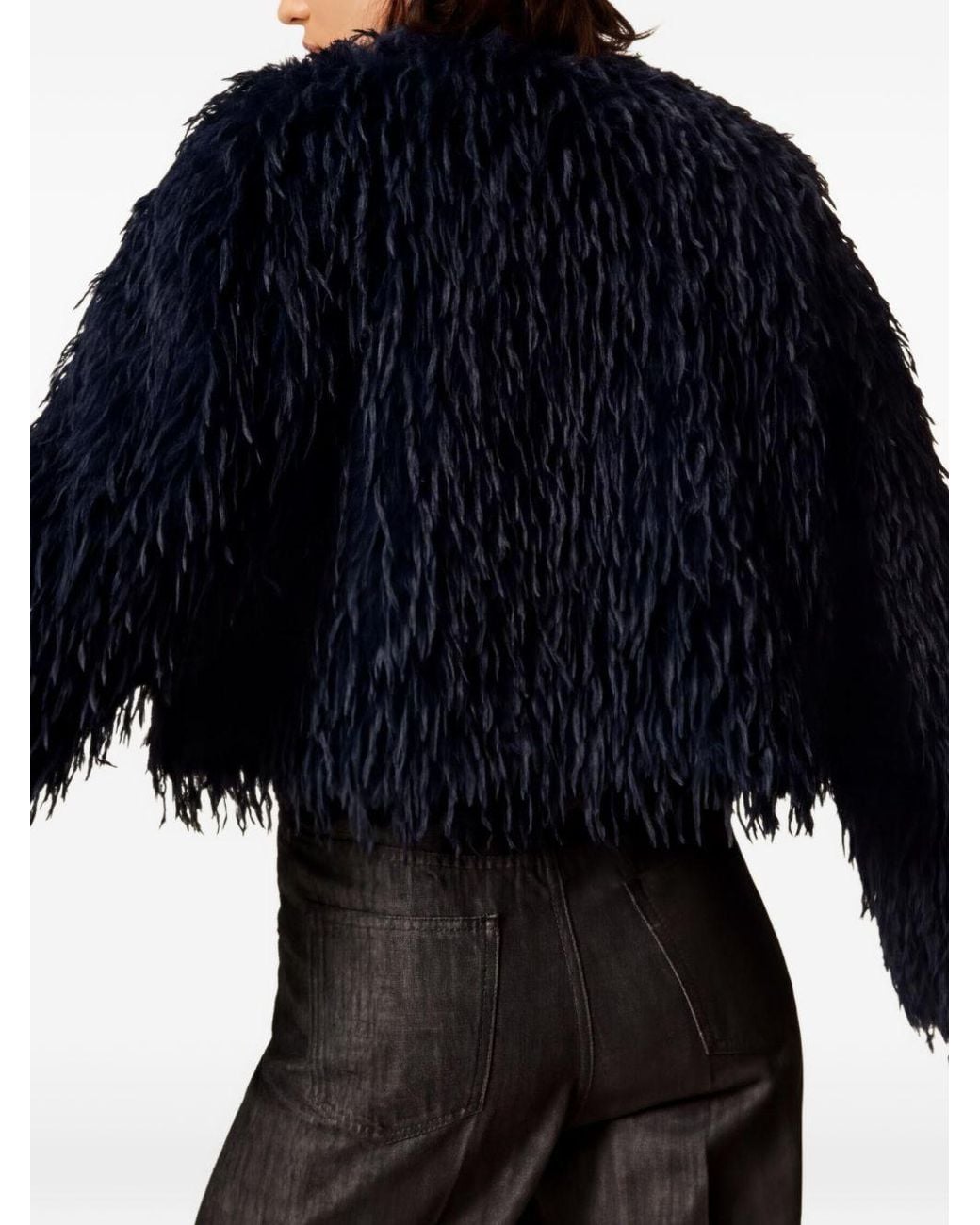 Twinset Blue Twinset Actitude Polyester Jacket