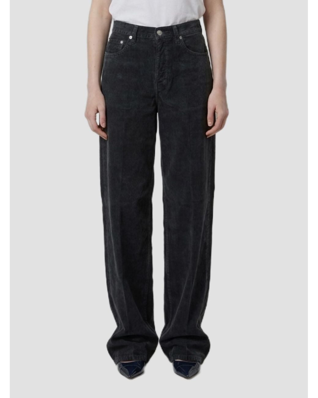 Haikure Black Bethany Velvet Pier Jeans