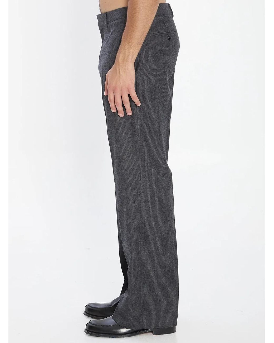 Céline Gray Wool Pants for men