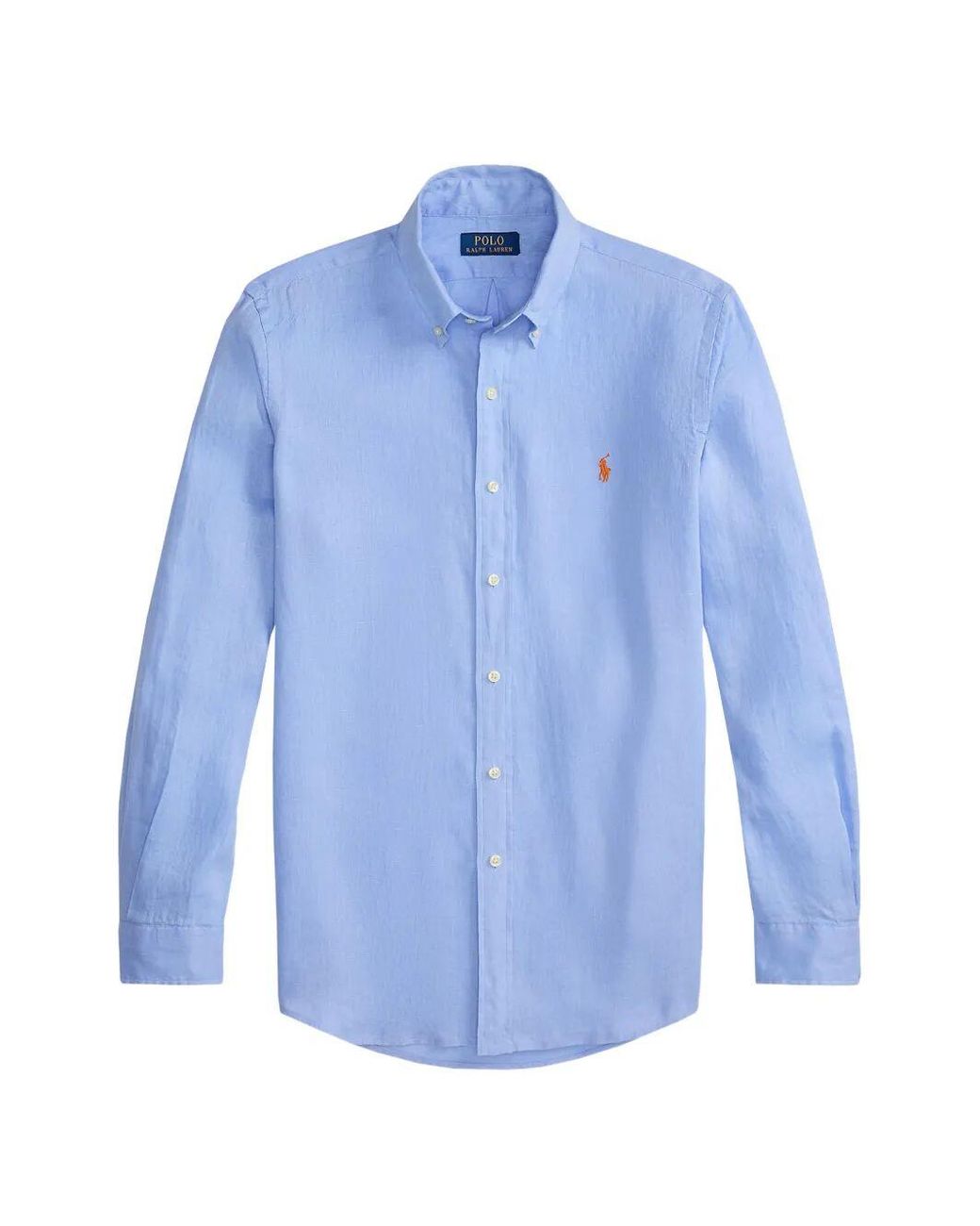 Polo Ralph Lauren Long Sleeves Sport Shirt in Blue | Lyst