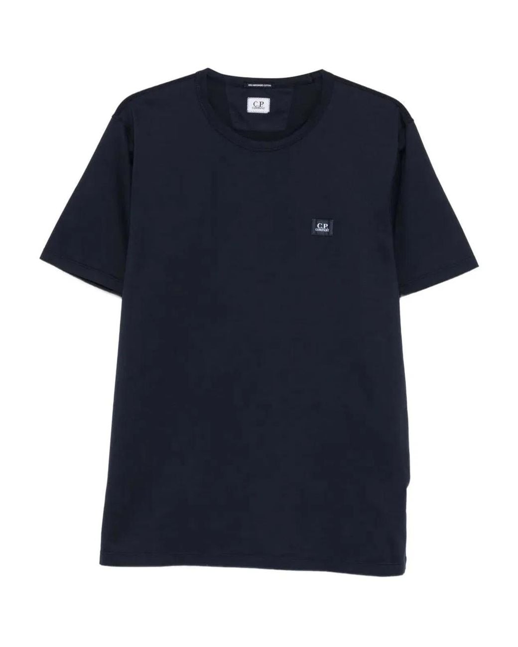 C P Company Blue C.P.Company Cotton T-Shirt With Logo for men