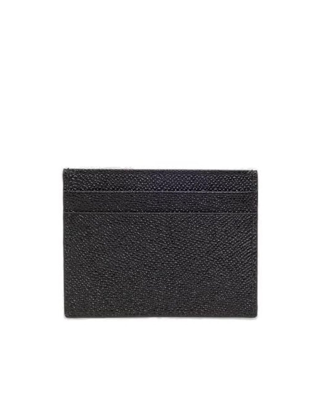 Dolce & Gabbana Black Dolce & Gabbana Leather Card Holder for men