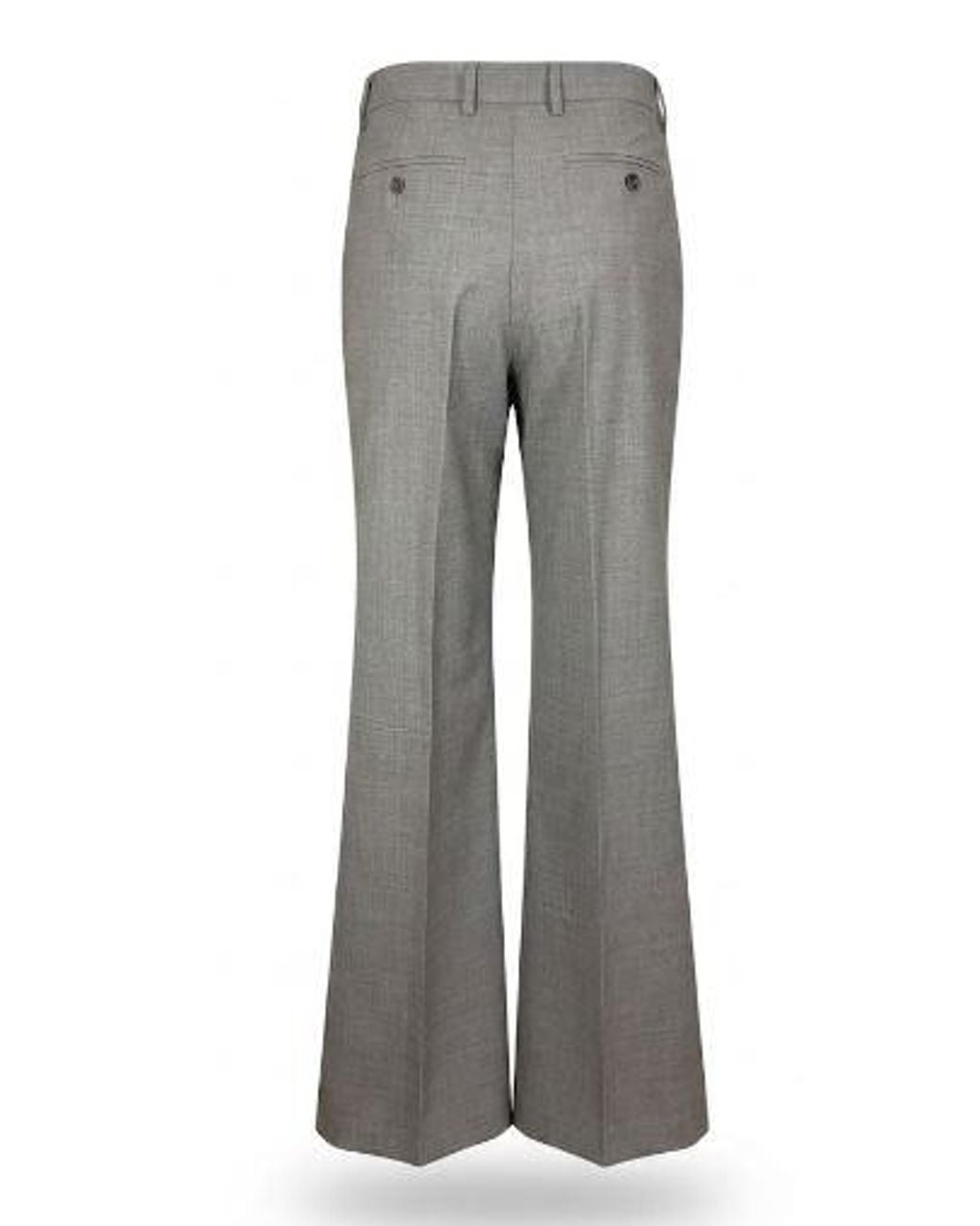 Seventy Gray Melange Wide Leg Trousers