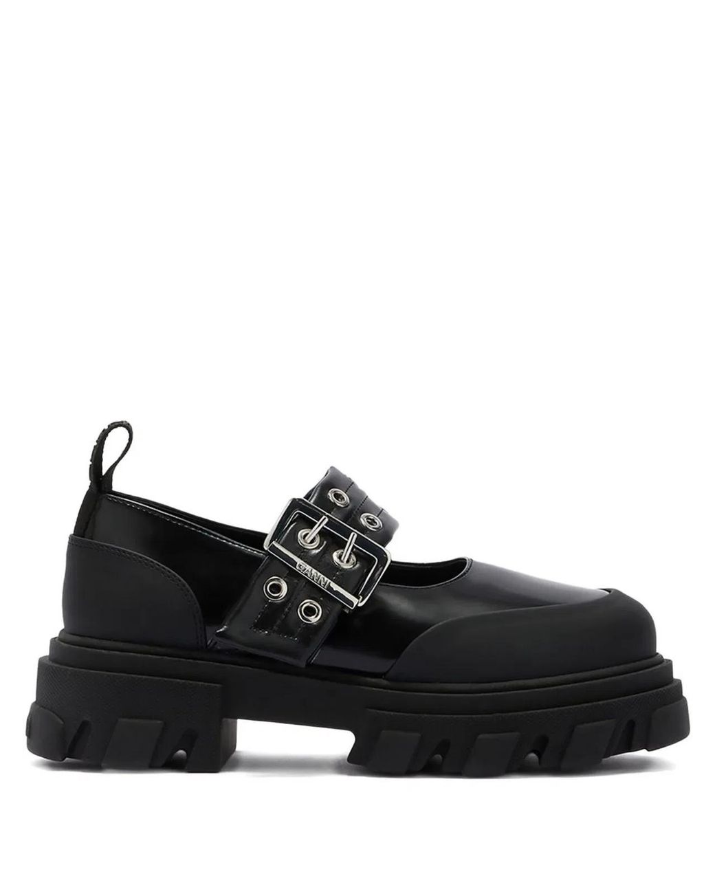 Ganni Black Cleated Ballets
