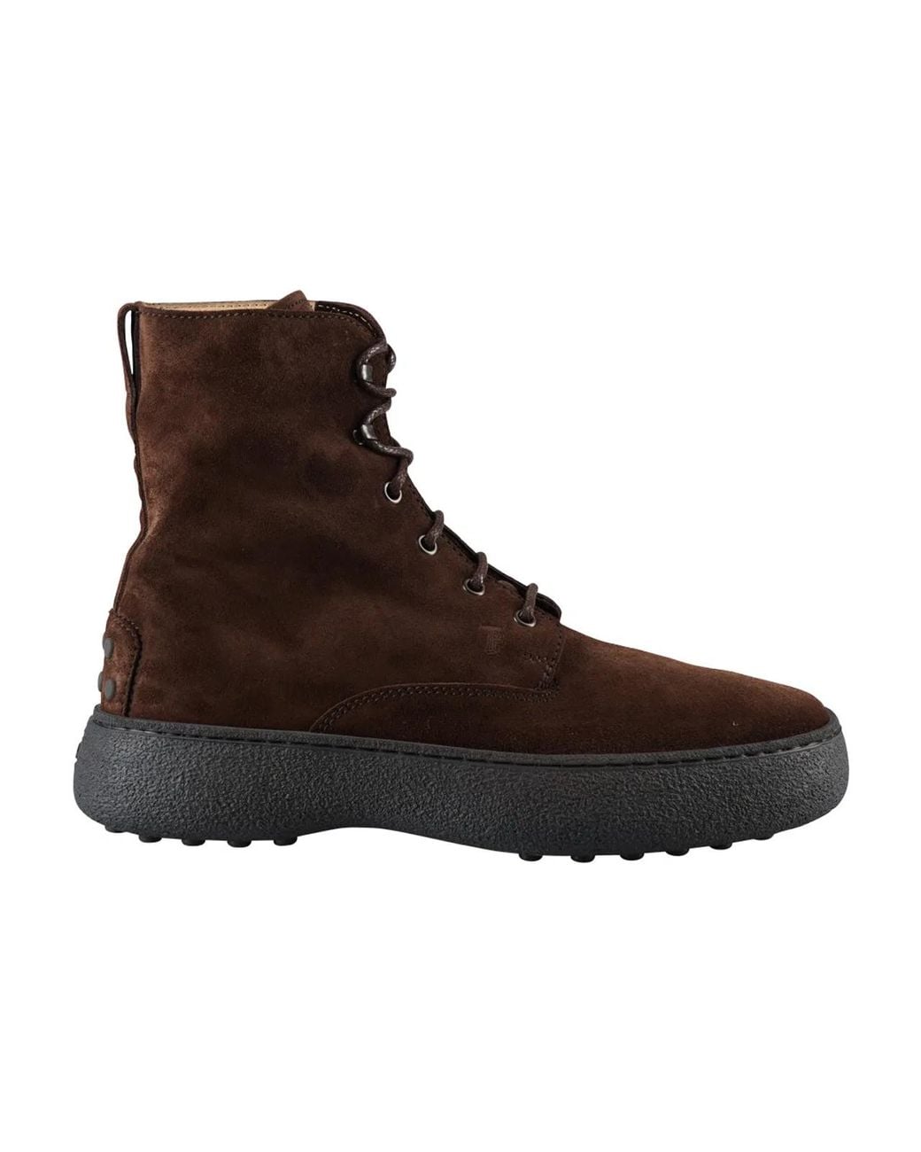 Tod's Brown W.g. Suede Lace-up Ankle Boots for men