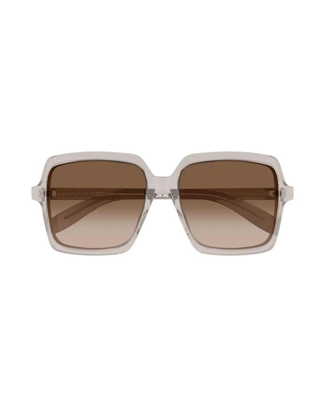 Saint Laurent White Nude-Nude- Acetate Sunglasses