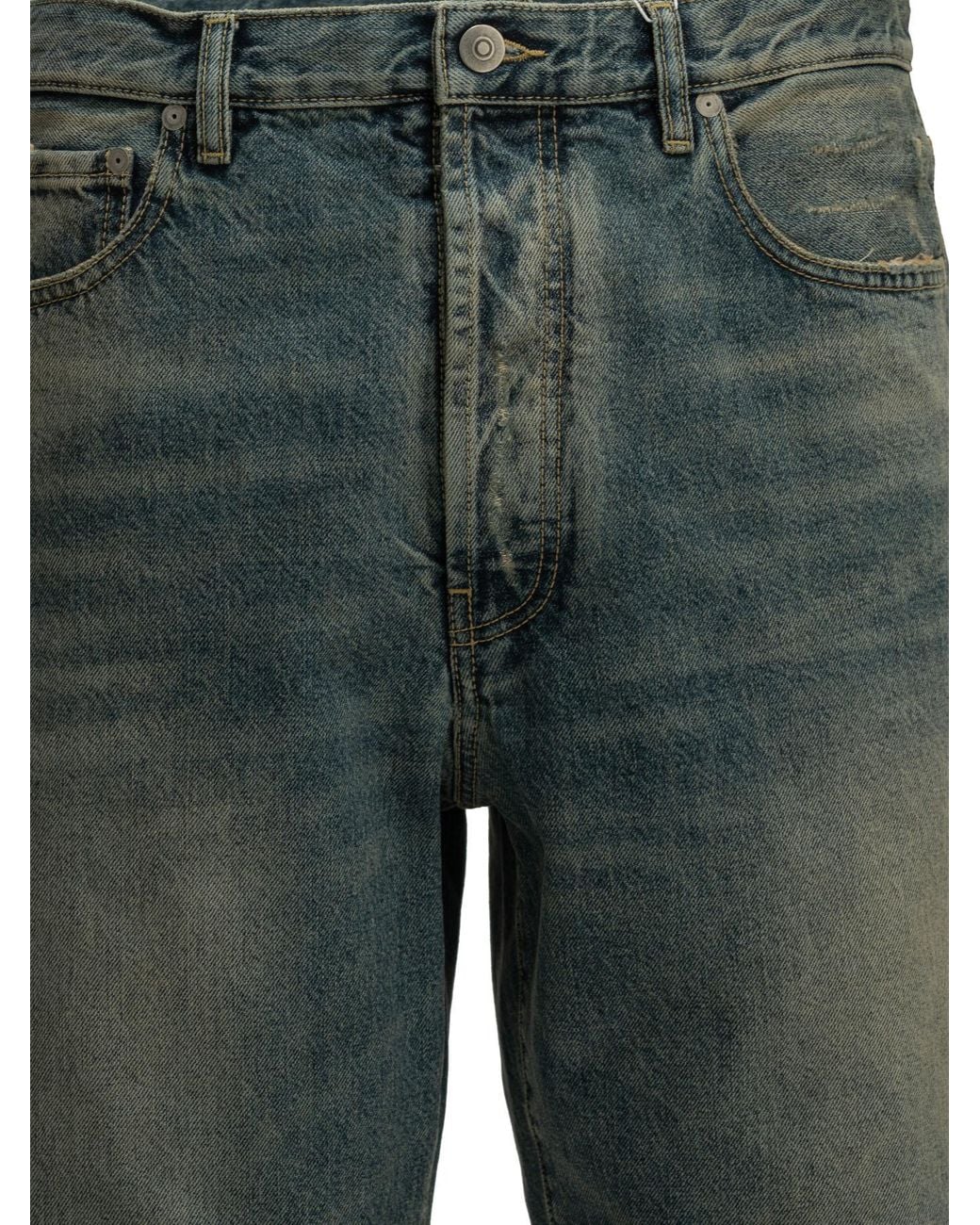 Maison Margiela Gray "Distressed" Straight-Leg Jeans for men