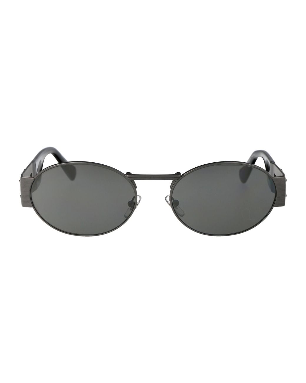 Versace Gray Metal Sunglasses