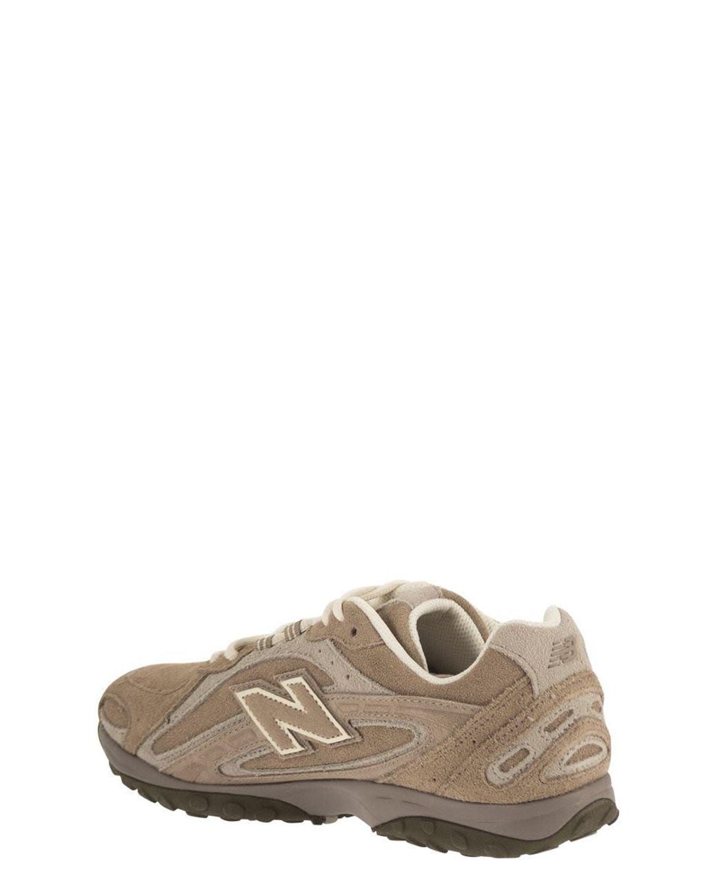 New Balance Brown Mesh And Suede Lifestyle Sneakers With Leather Details