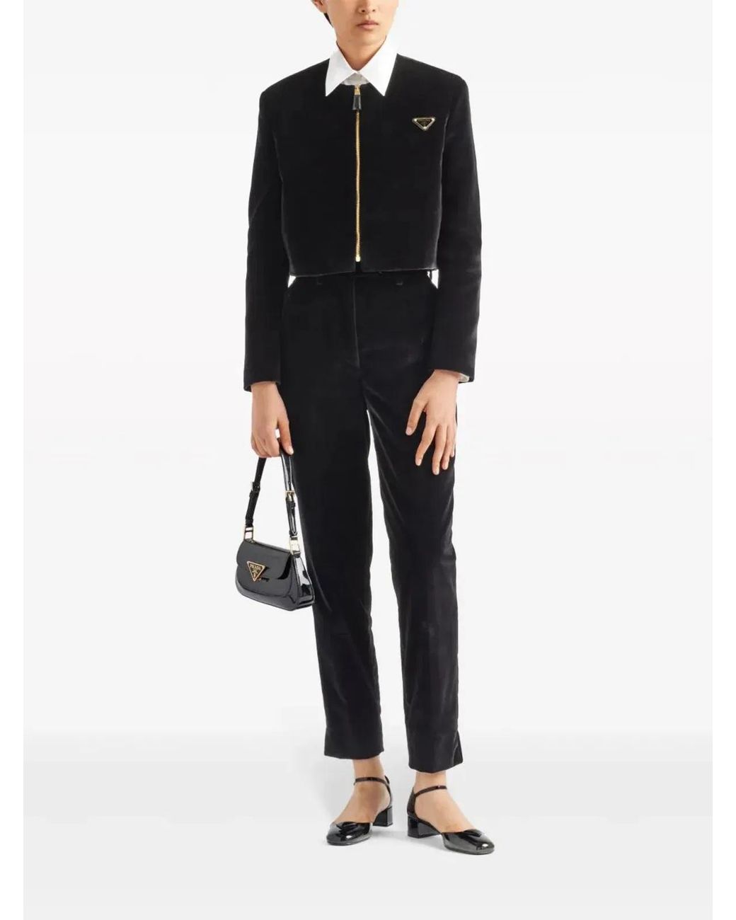 Prada Black Cotton Pants