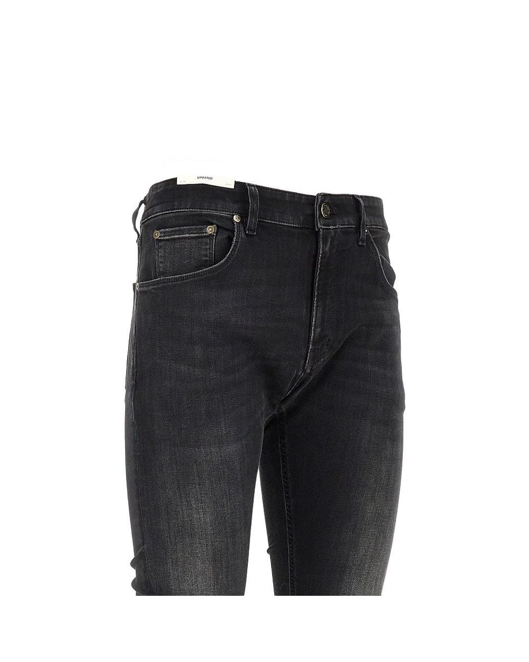 PT Torino Black Jazz Updated Five-Pocket Jeans for men