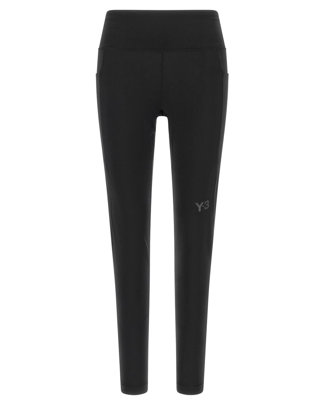 Y-3 Black 'Run' Pocket Leggings
