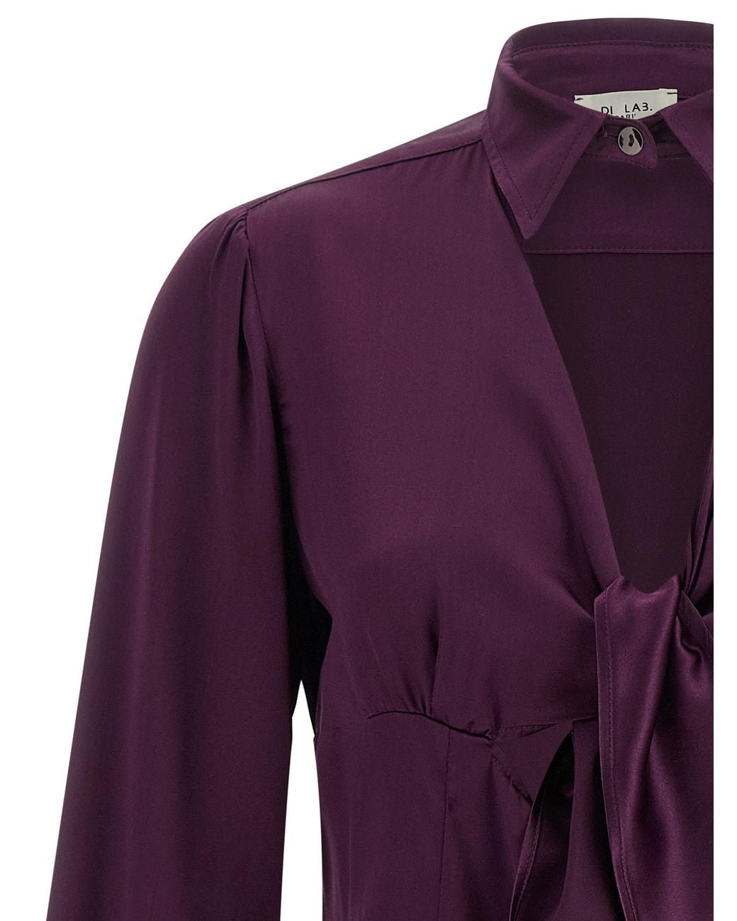 DI.LA3 PARI' Purple 'Nodo' Shirt