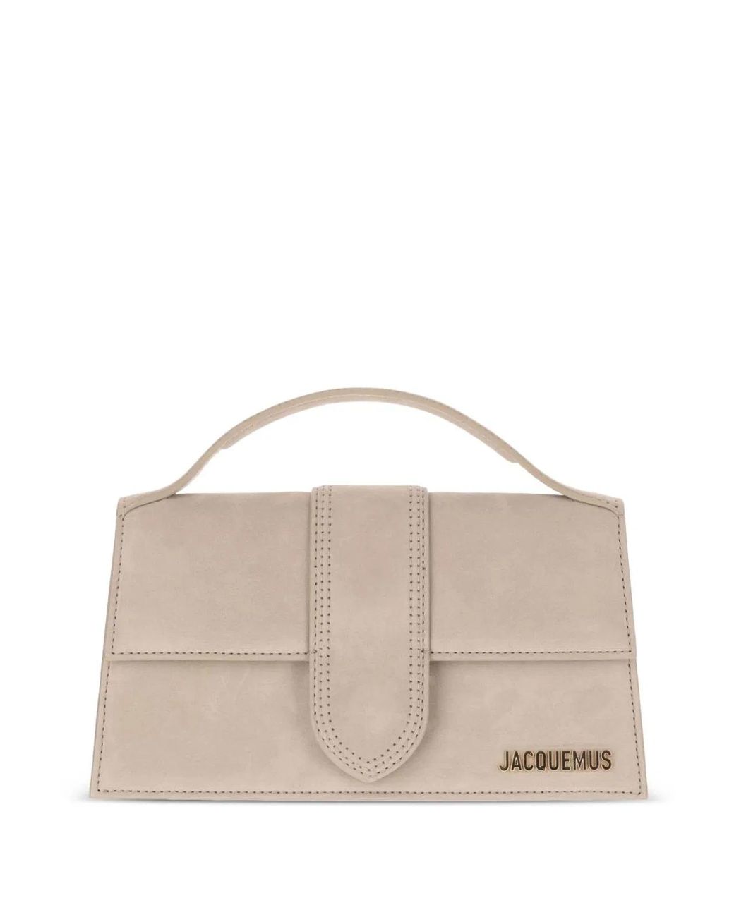 Jacquemus Natural Large The Bambino Magnetic-Closure Crossbody Bag