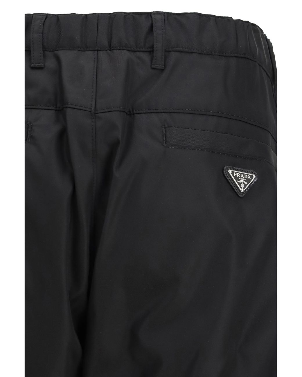Prada Black Re-Nylon Pants for men