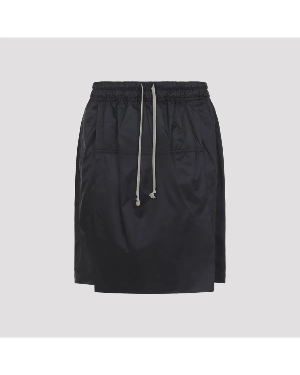 Moncler Black Drawstring Kilt Shorts for men