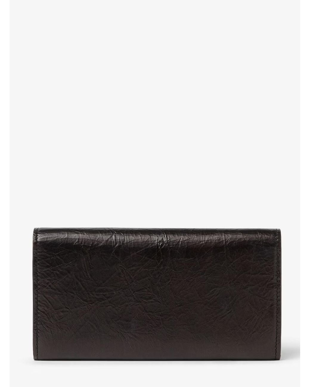 Fendi White Leather Tube Wallet