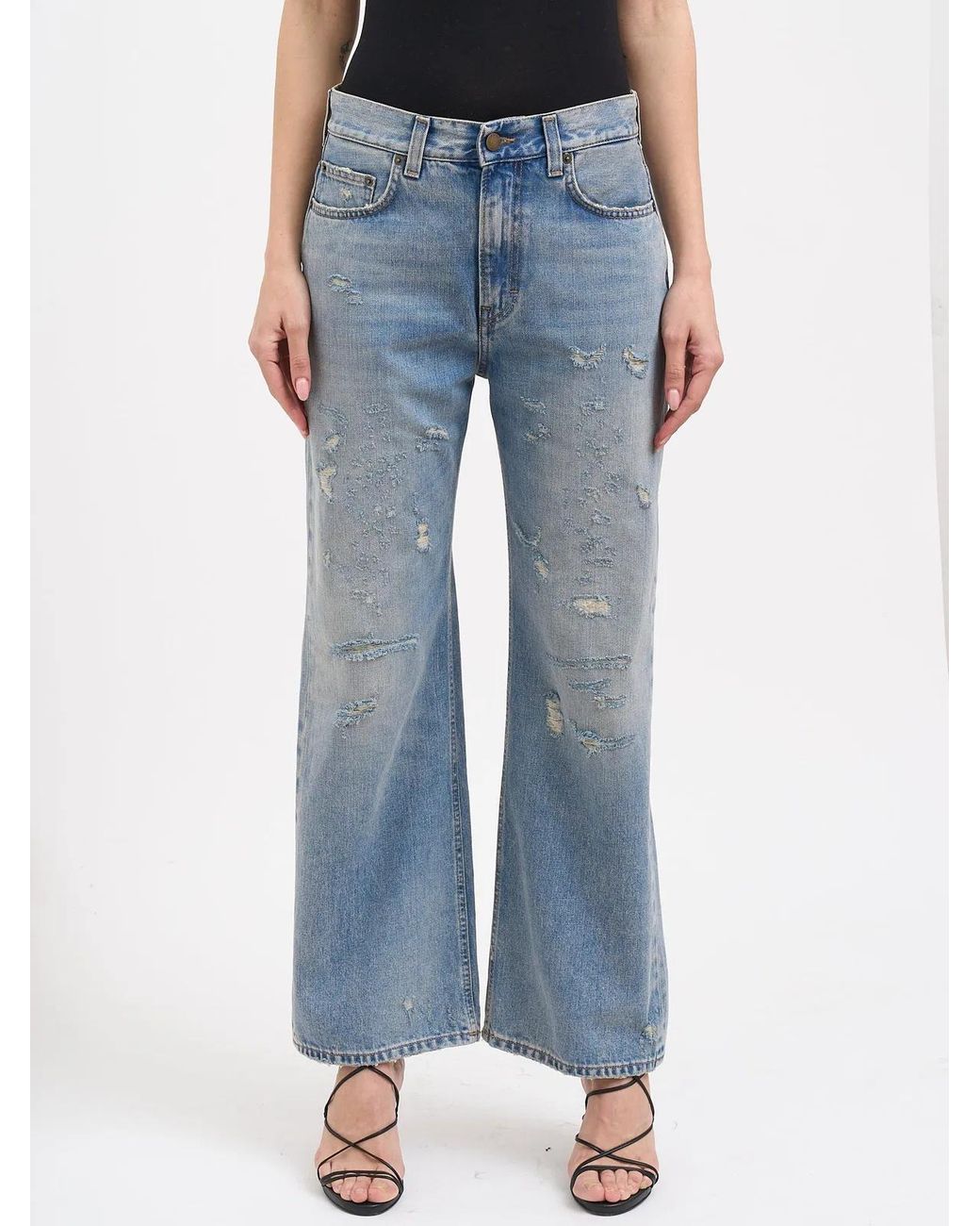 Haikure Blue Winny Broken Celestial Pants for men