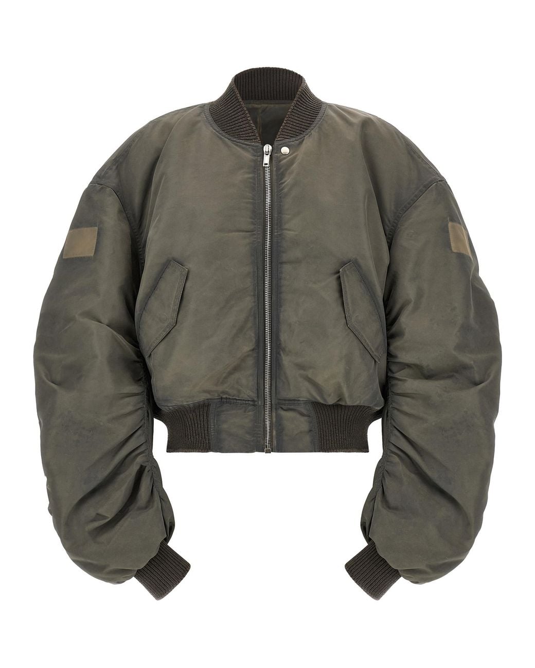 Rick Owens Gray 'Secchia Flight' Bomber Jacket for men