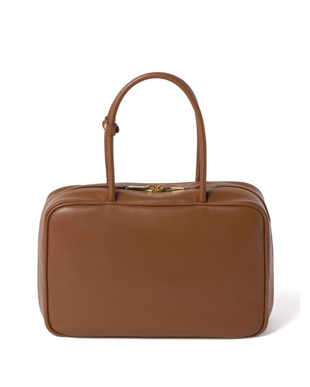 Miu Miu Brown Large Beau Leather Tote Bag