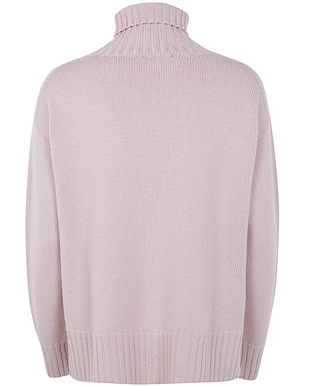 Drumohr Pink Long Sleeves Turtle Neck Oversized Sweater