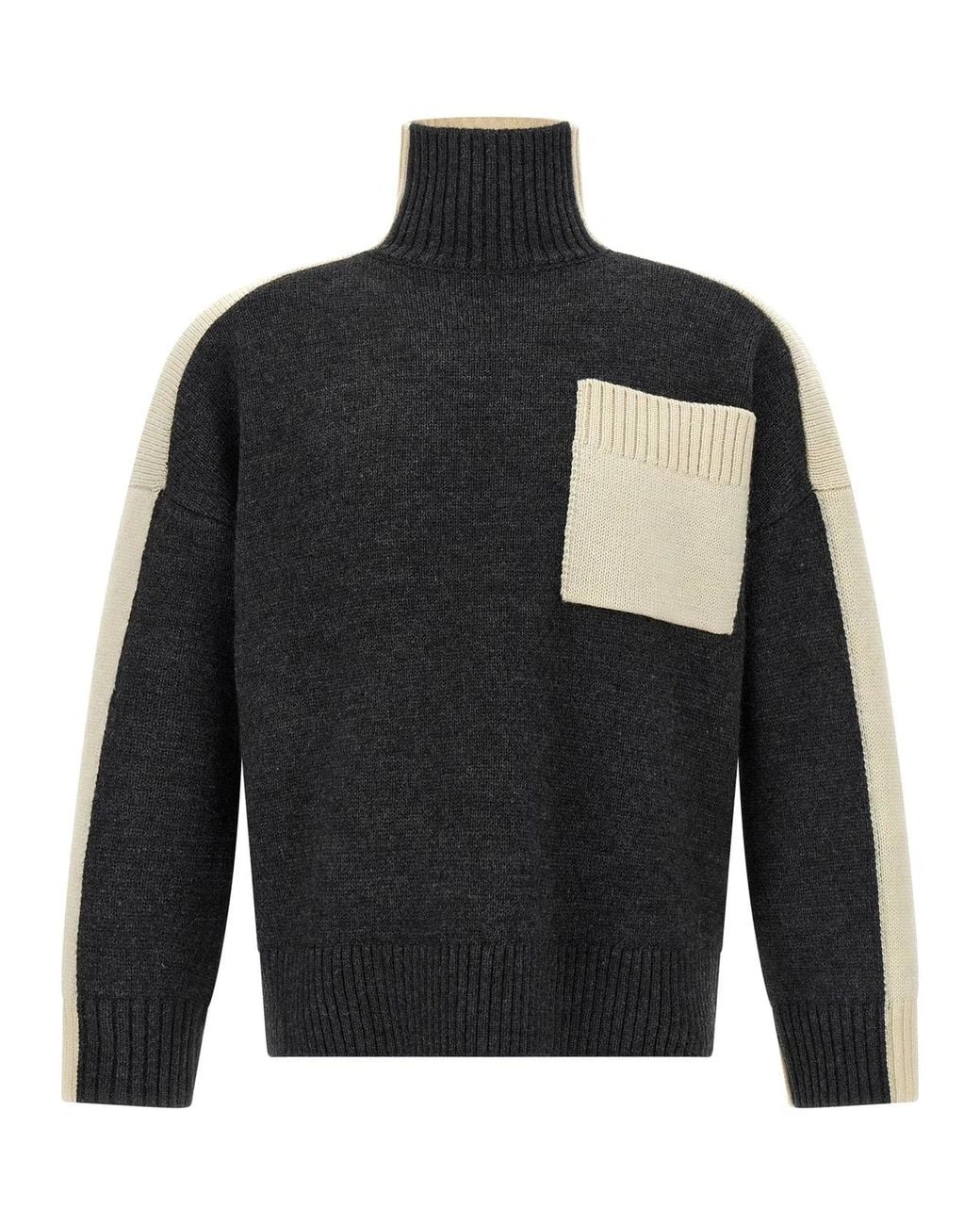 J.W. Anderson Black J.W.Anderson 'Two Tone' Sweater for men