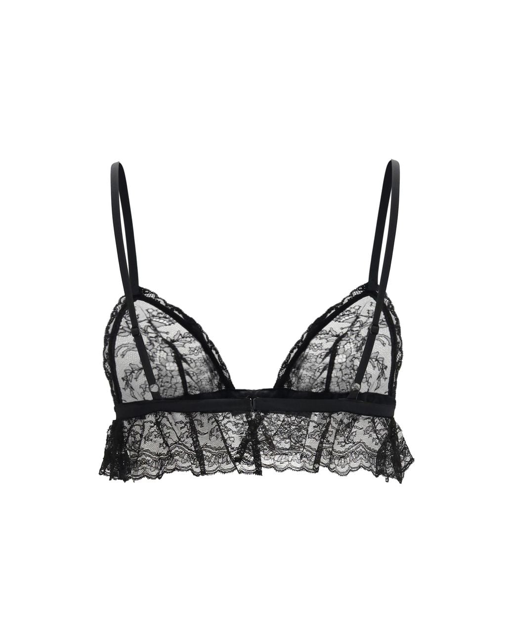 Dolce & Gabbana Black Dolce & Gabbana Wireless Lace Bra