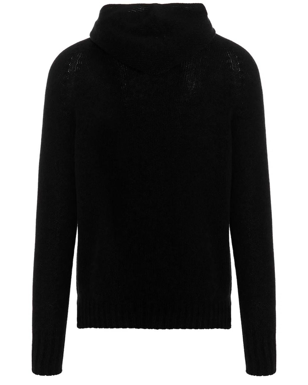 Ma'ry'ya Black Hooded Sweater for men