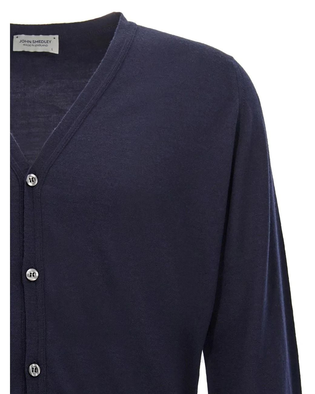 John Smedley Blue 'Petworth' Cardigan for men
