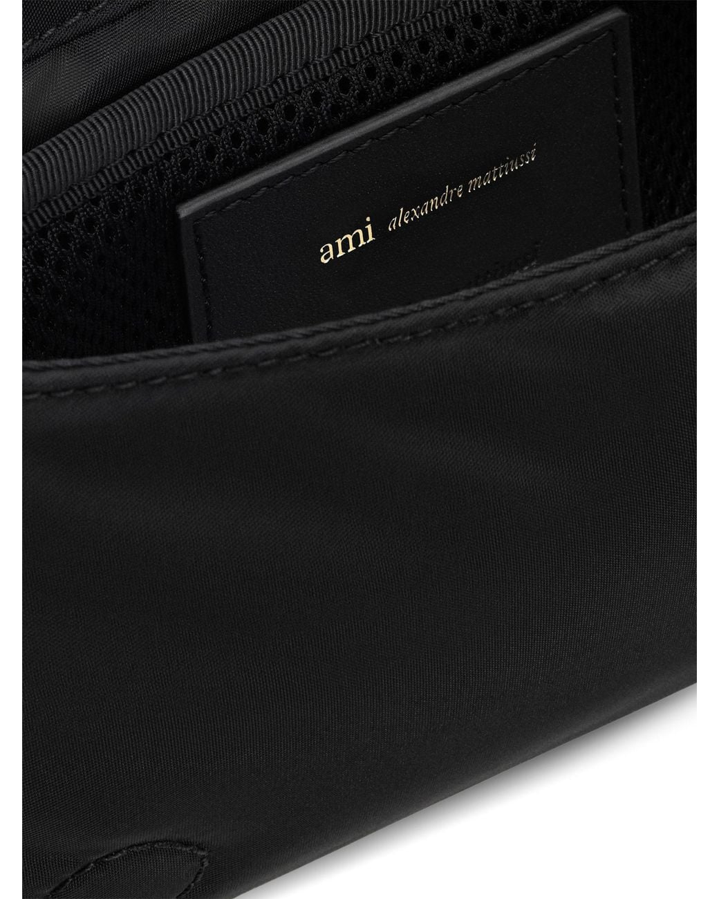 AMI Black Marcel Padded Shoulder Bag for men