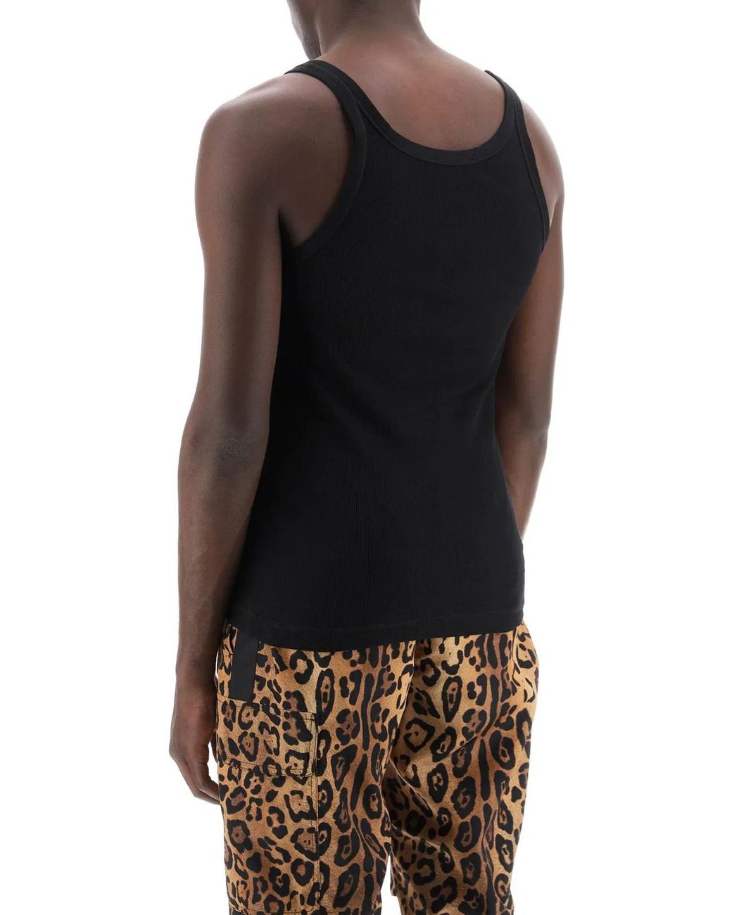 Dolce & Gabbana Black Dolce & Gabbana Cotton Tank Top for men