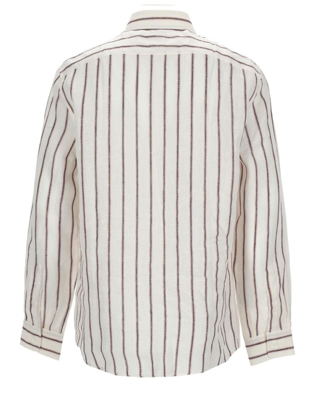 Brunello Cucinelli White Camicia for men