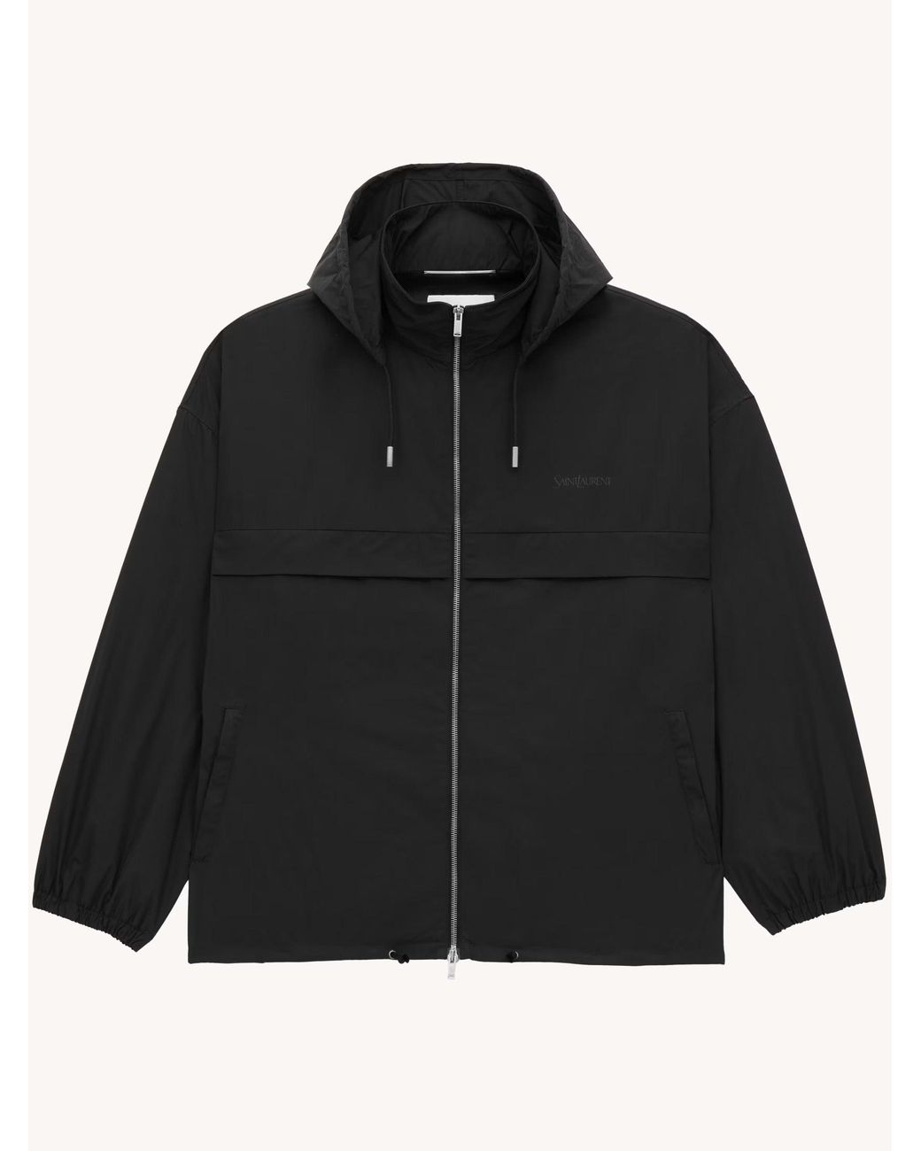 Saint Laurent Black Polyester Parka for men