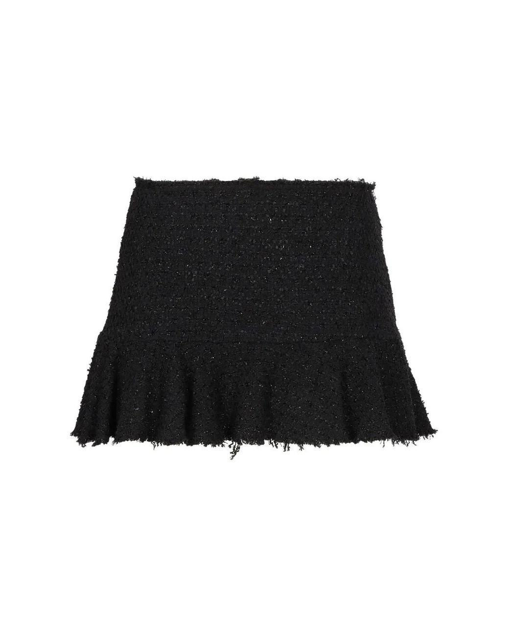 Blumarine Black Knitted Lurex Skirt