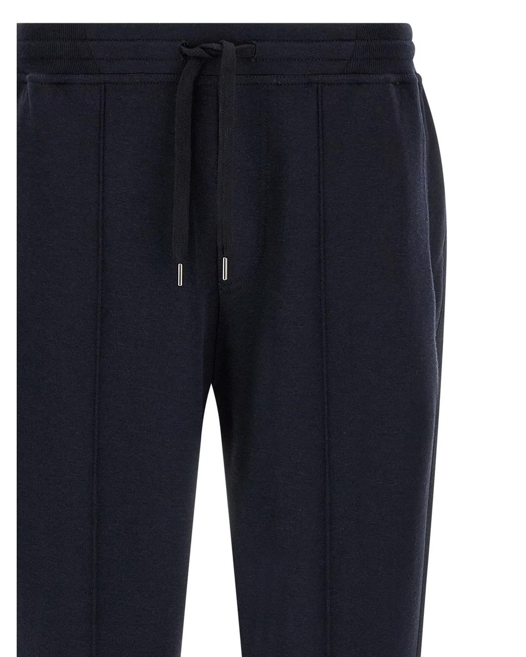 Brunello Cucinelli Blue Cotton, Cashmere And Silk Joggers for men