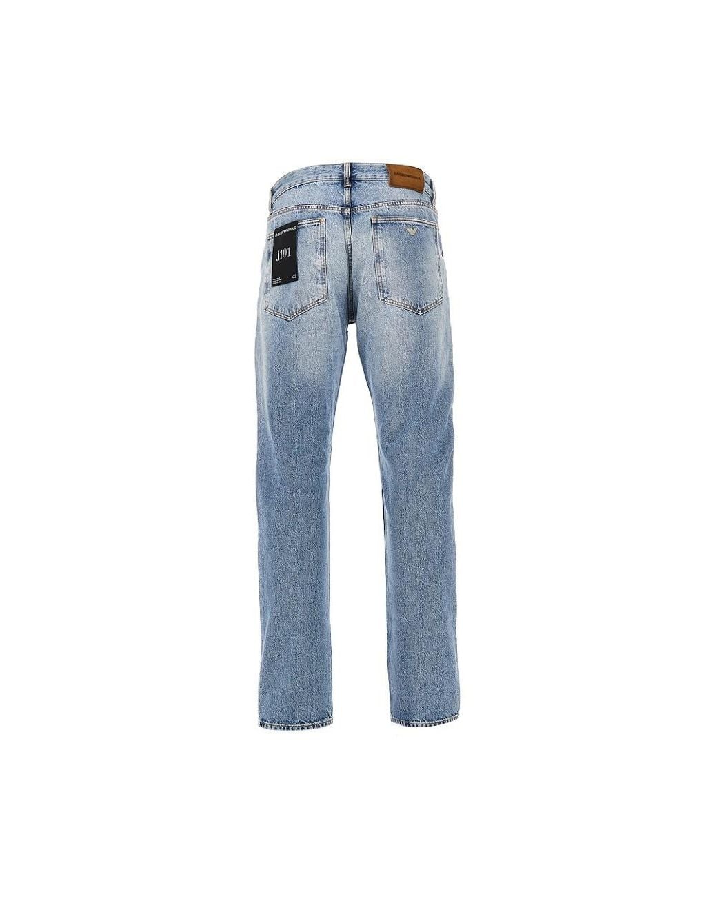 Emporio Armani Blue J101 Denim Jeans for men