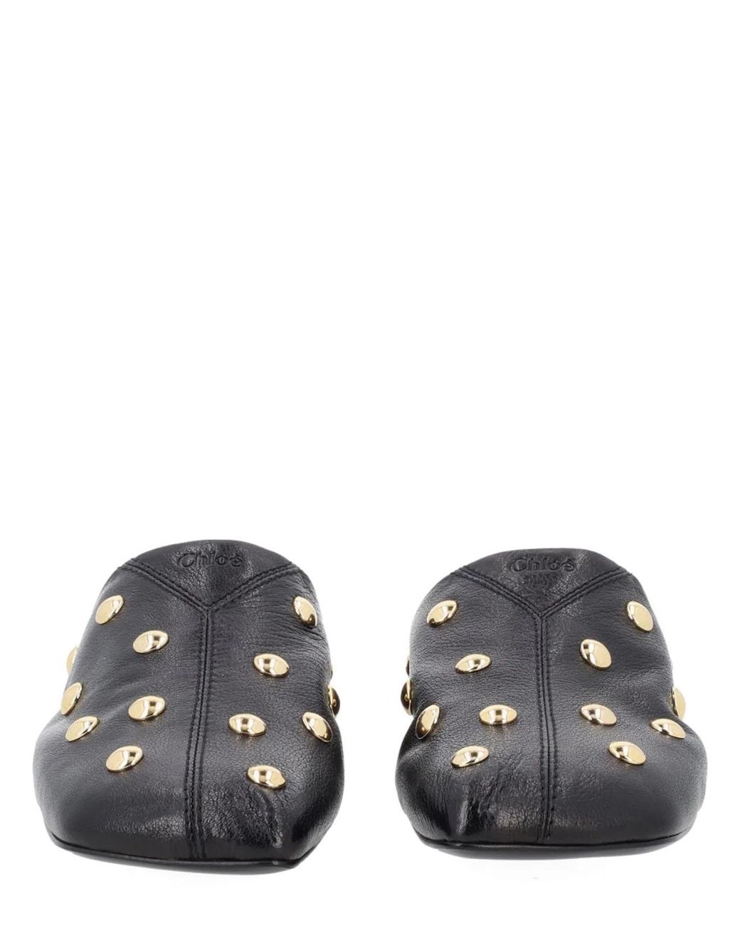 Chloé Black Studded Mules
