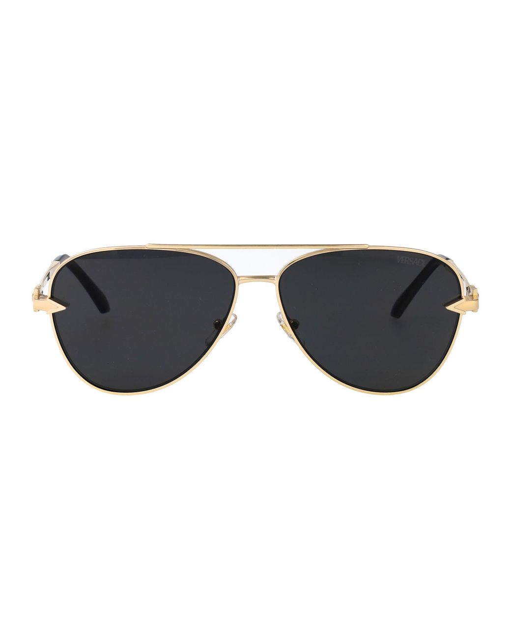 Versace Black Metal Sunglasses