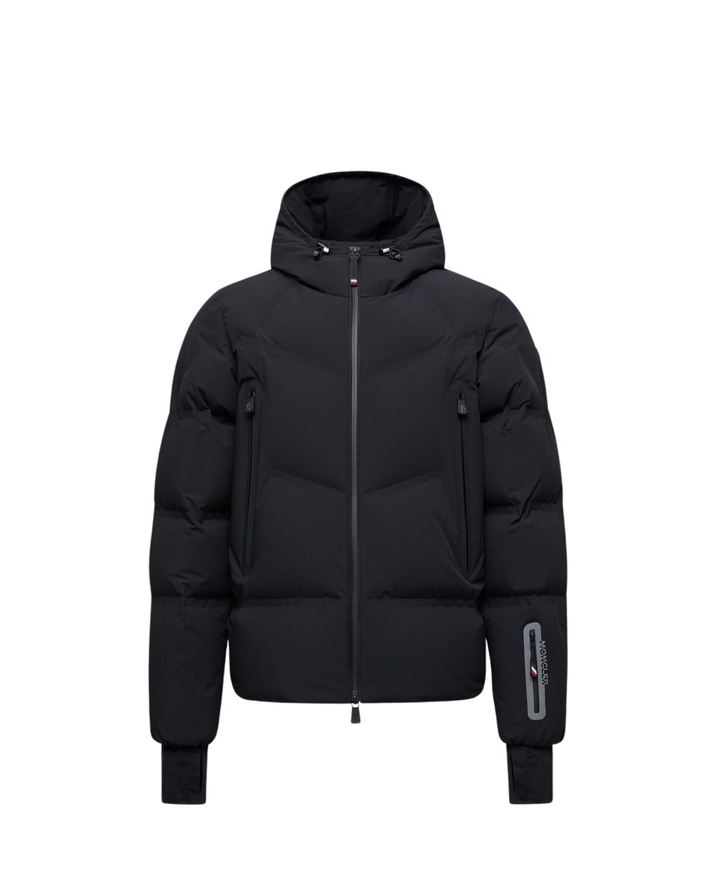 Moncler Black Angren Hooded Insulated Ski Jacket for men