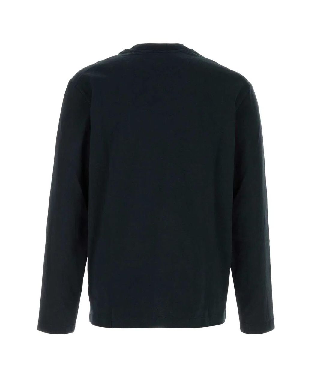 Jil Sander Black Solid Crew Neck T-Shirt for men