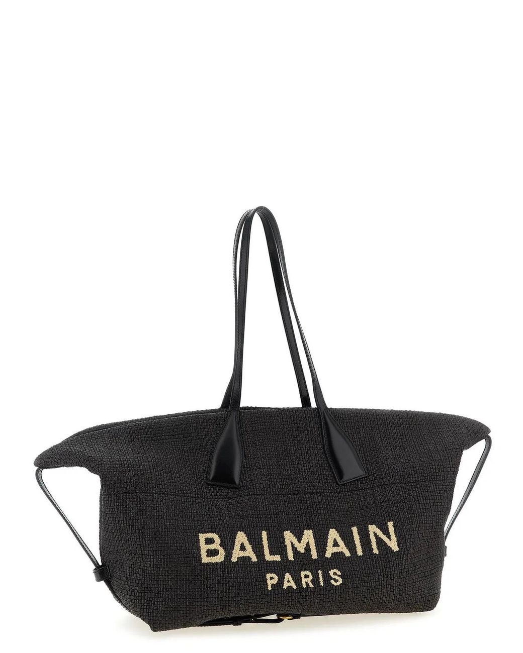 Balmain Black 'Track' Shopping Bag