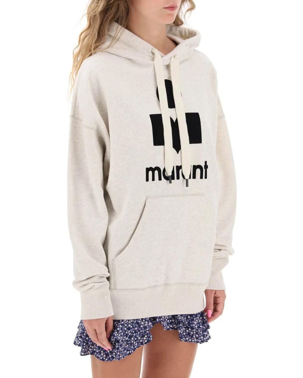 Isabel Marant White Isabel Marant Etoile Melange Ivory Cotton Blend Mansel Sweatshirt