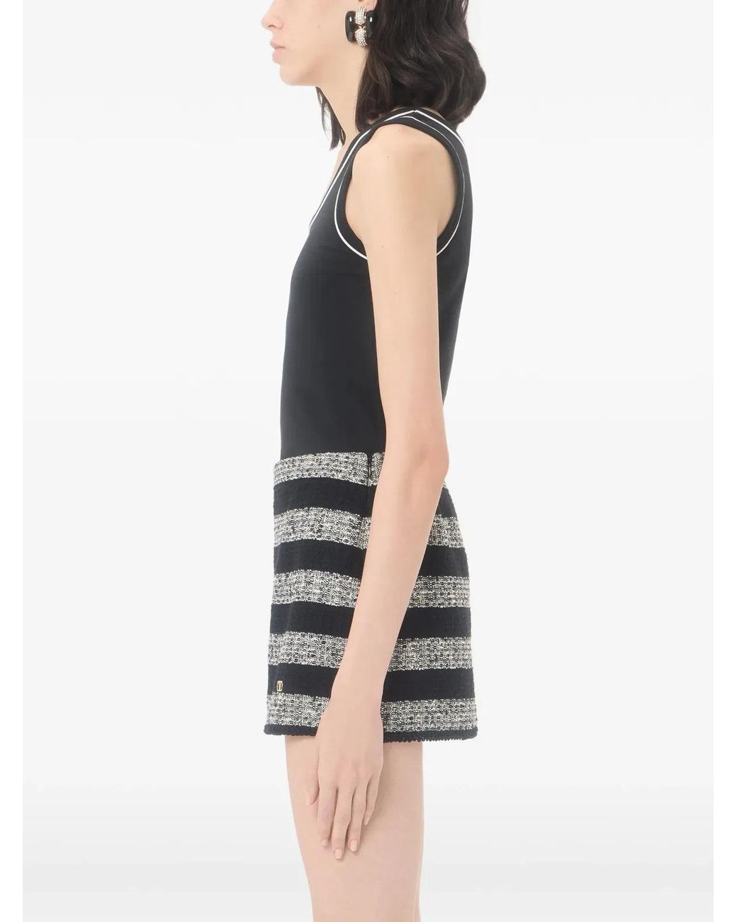 Valentino Black Jersey Top