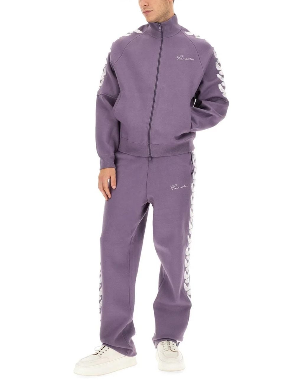 3.PARADIS Purple 3.Paradis Sweatshirt With Logo for men