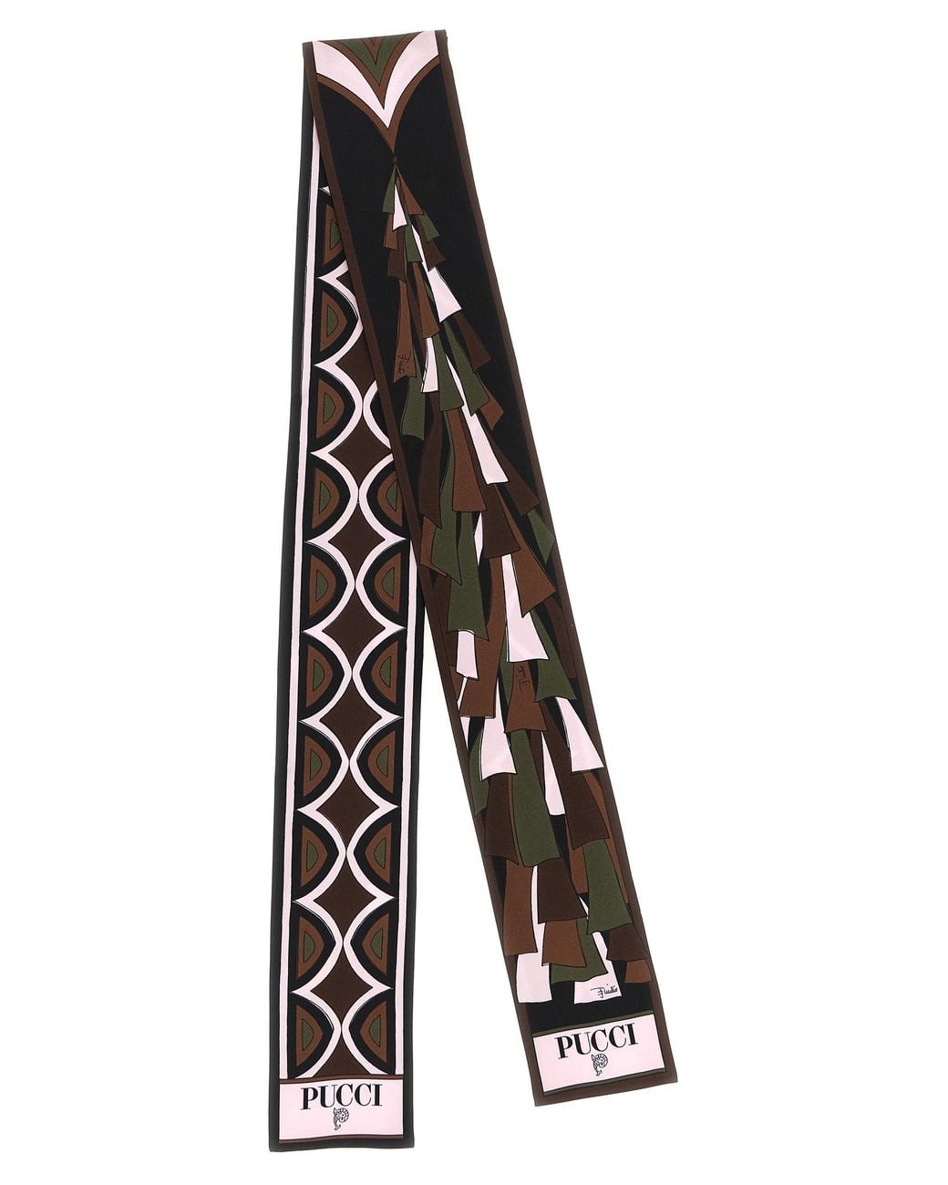 Emilio Pucci White 'Baiadera' Scarf