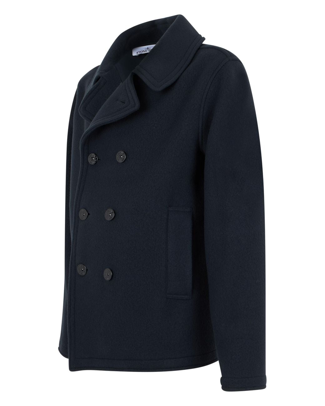 Stone Island Blue Wool Jacket for men