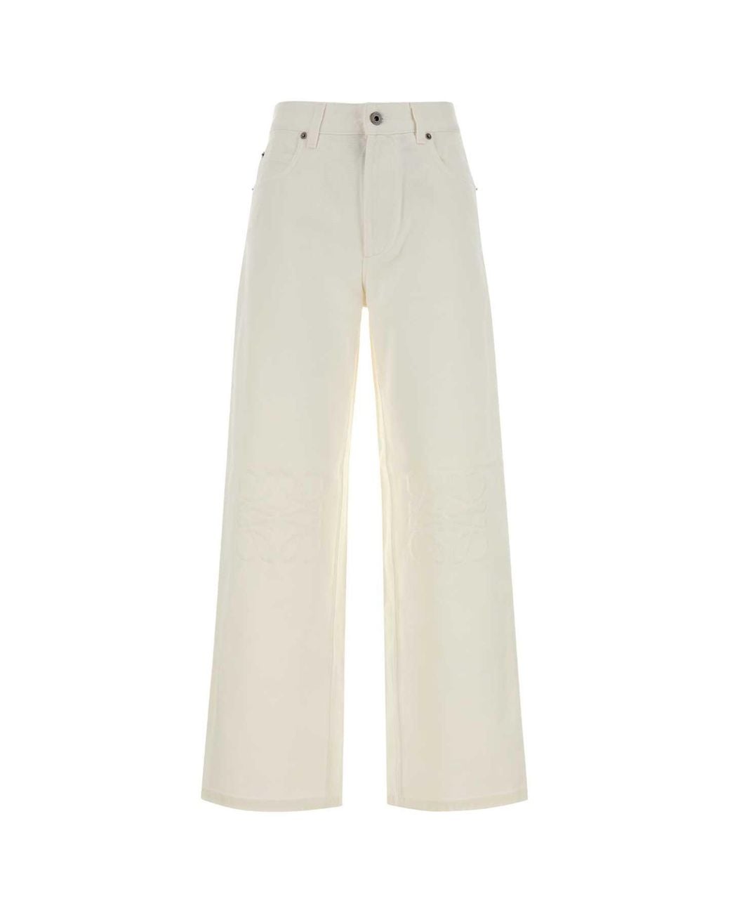 Loewe White Anagram Baggy Jeans Af