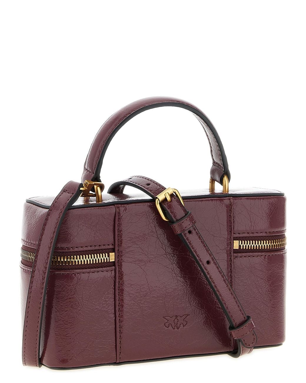 Pinko Purple 'Vanity Soft' Mini Crossbody Bag