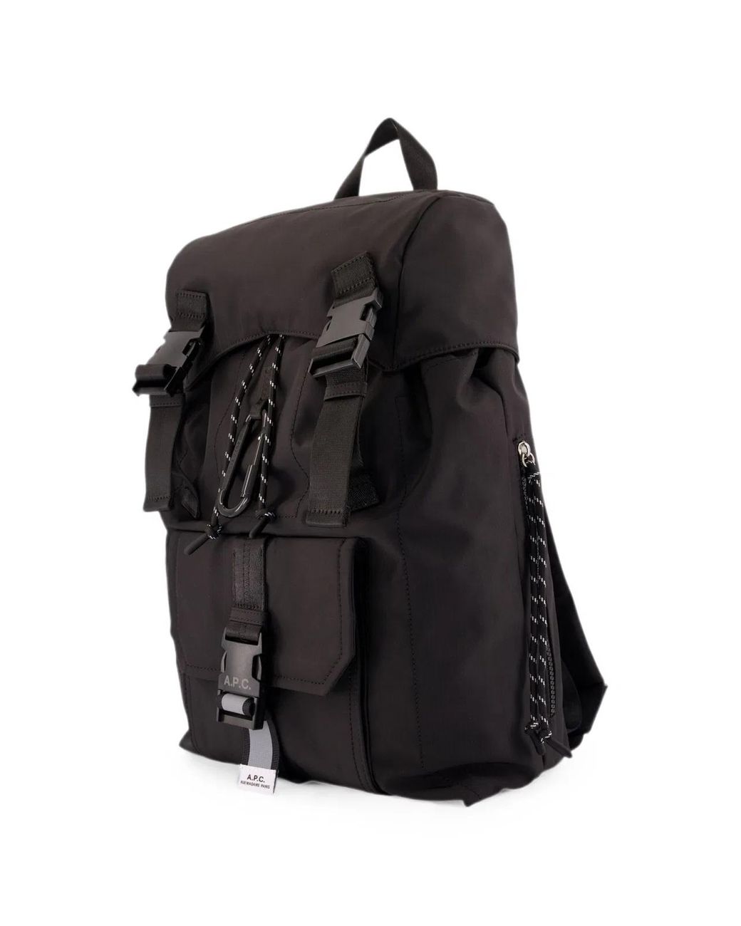 A.P.C. Black Polyamide Trek 2.0 Backpack for men