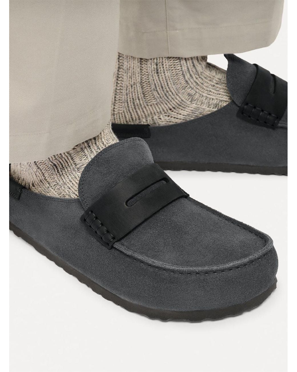 Birkenstock Gray Naples Wrapped